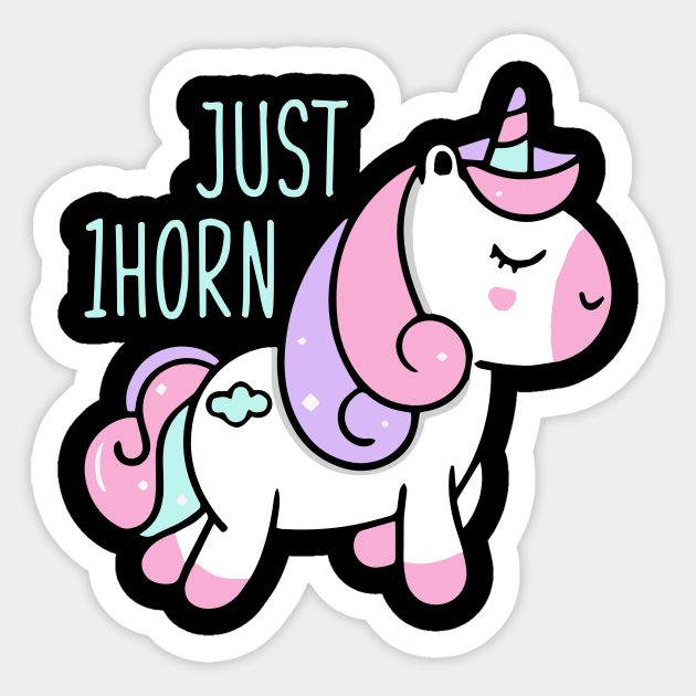 Just a cute unicorn Sticker by Imutobi